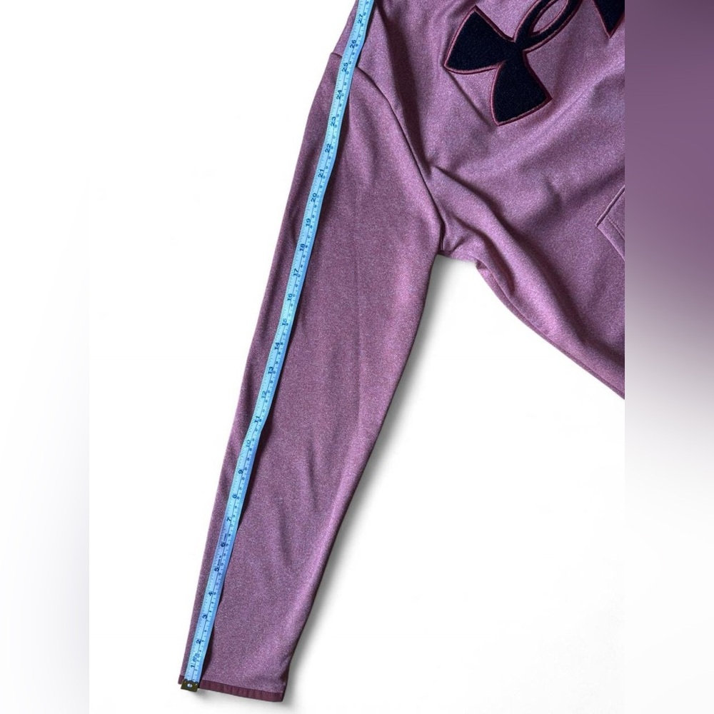 Under Armour Women's Rose Pink Pullover Hoodie with Black Logo - Picture 8 of 8